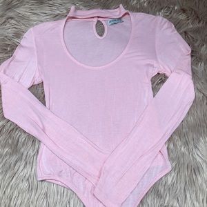 Pink bodysuit
